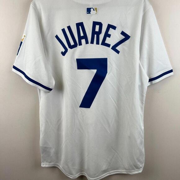 Kansas City Royals Custom #7 Juarez Jersey Nike MLB White Size M - Fan Apparel - Picture 2 of 8